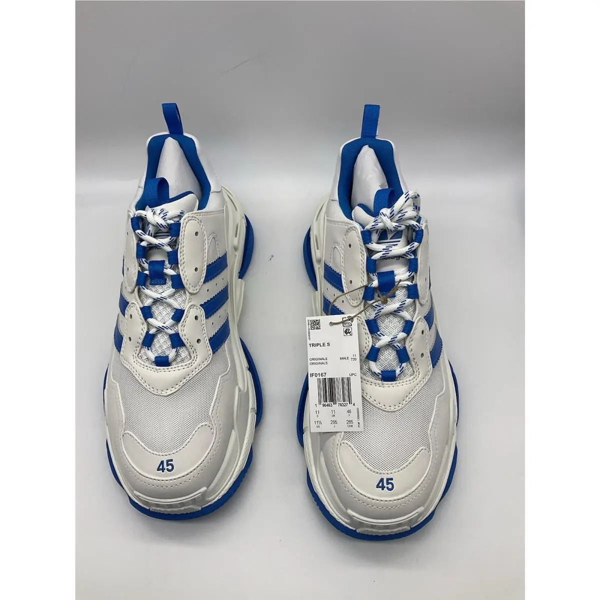 Adidas shoes - adidas Balenciaga Triple S - Balenciaga Triple - IF0167 - White, Manufacturer: White/White/Blue 0
