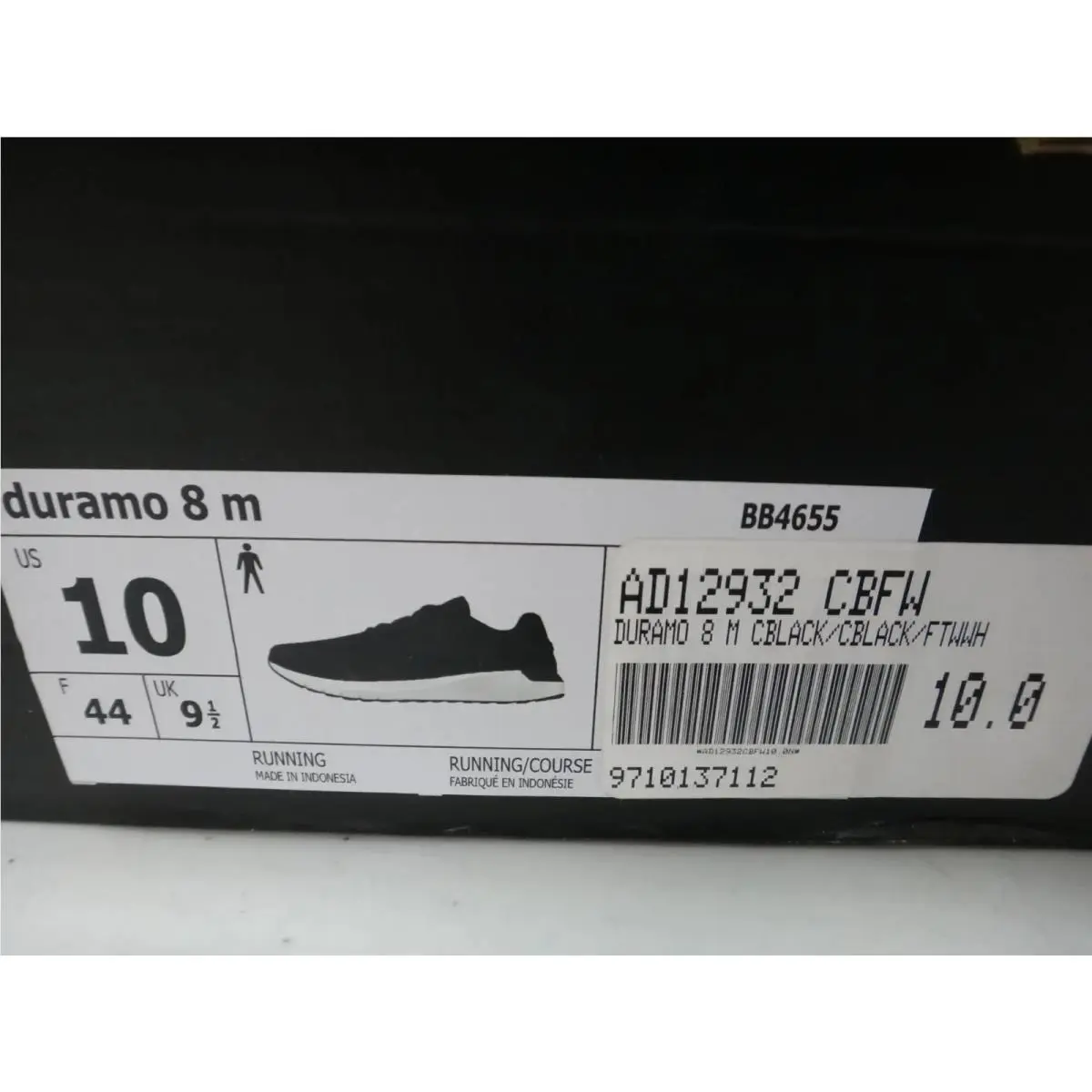 Adidas shoes - adidas Duramo 8 - Duramo - BB4655 - Black 3