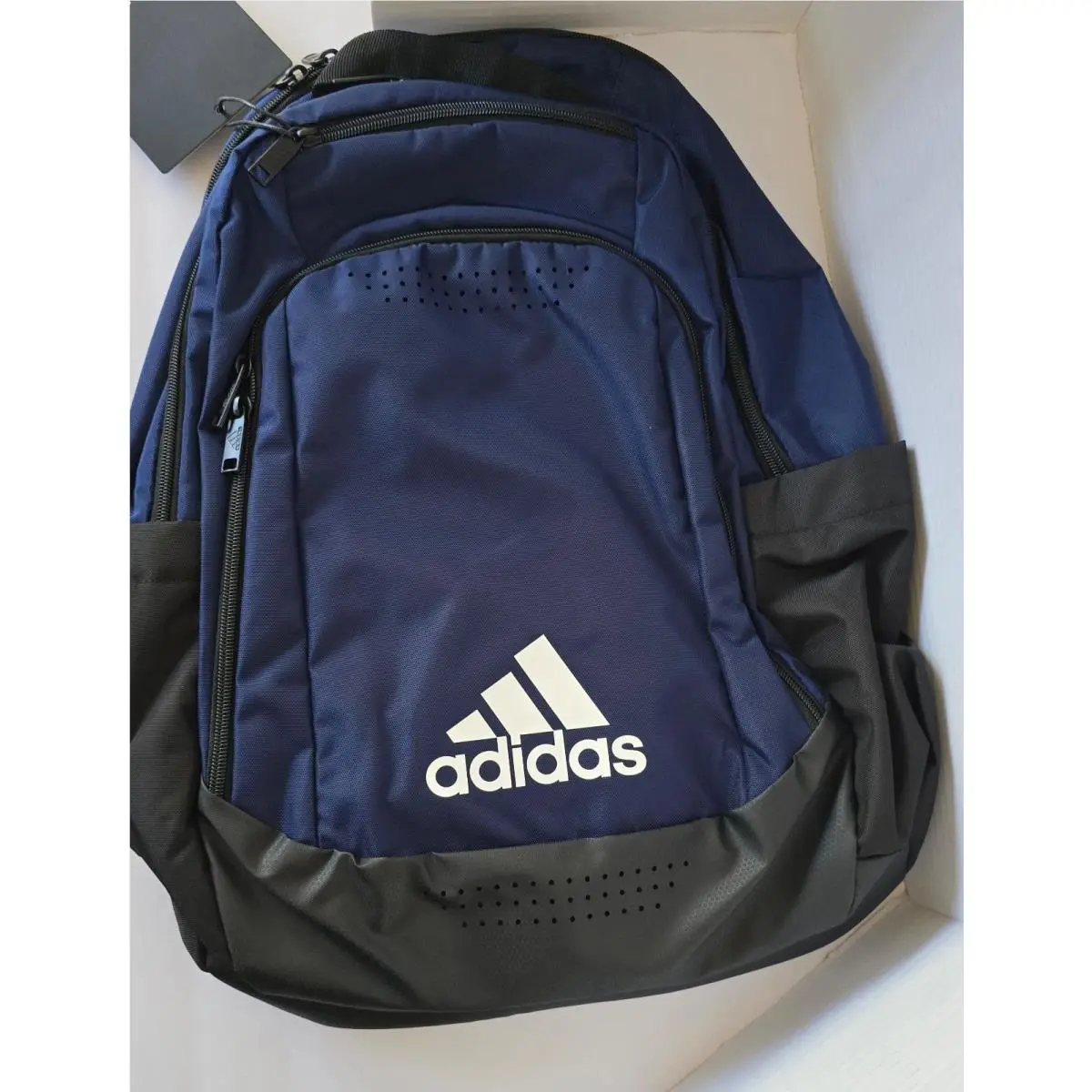 Defender Team Unisex 20 Backpack Laptop Bag Shoe Navy Blue by Adidas