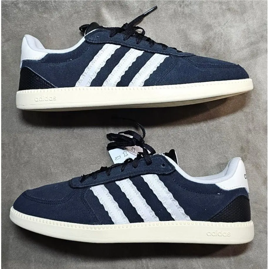 Breaknet Sleek Suede Black Ruffle Women Size 9.5 IH1391 by Adidas