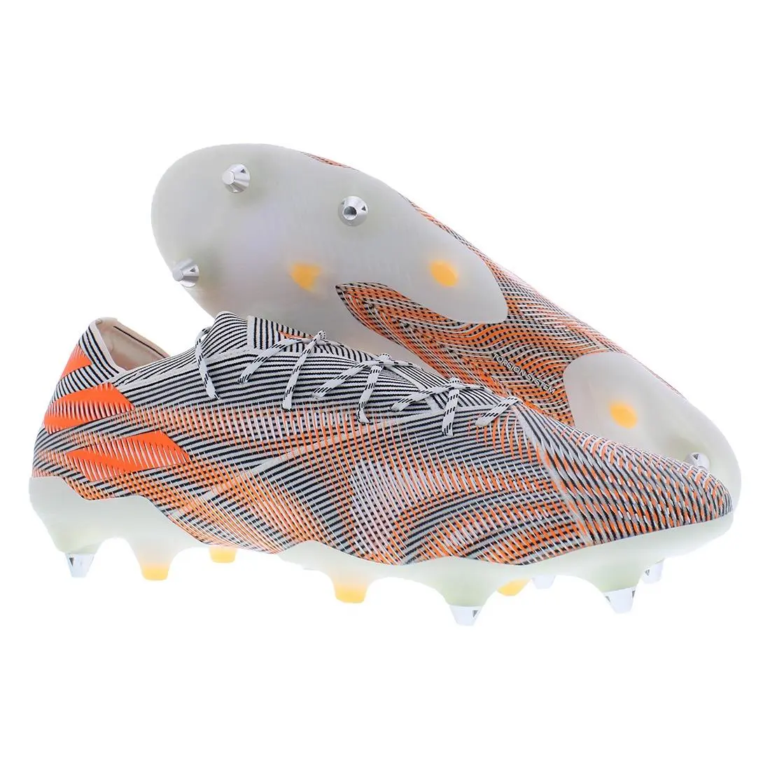 Adidas Nemeziz .1 Soft Ground Mens Shoes Size 13.5 Color: Footwear - Footwear White/Screaming Orange/Core Black, Main: White