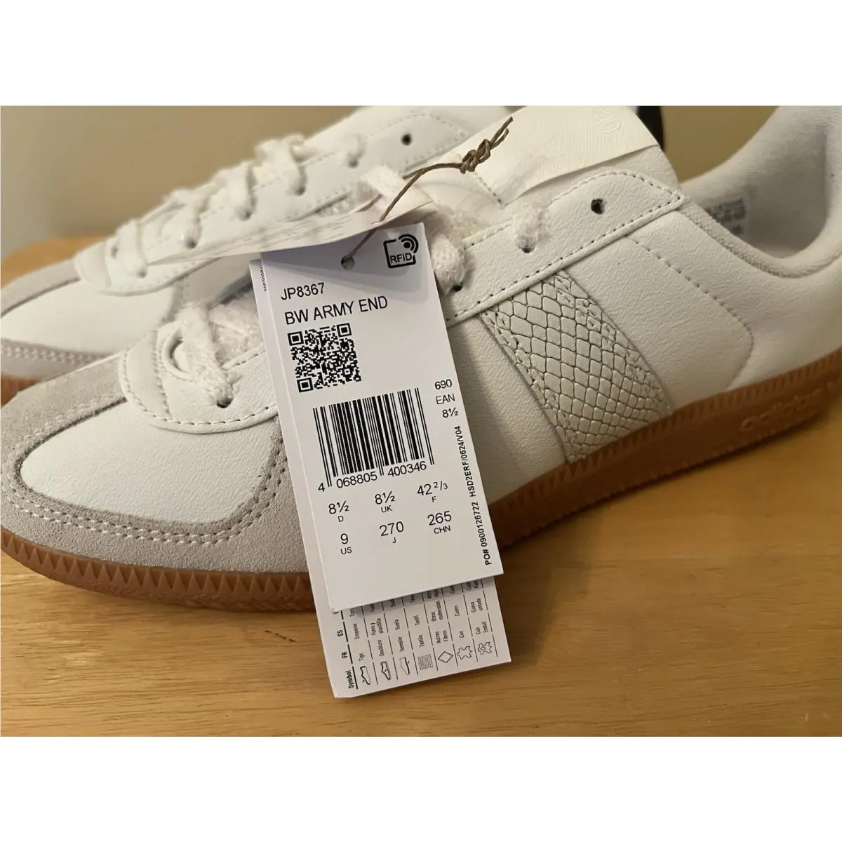 Adidas shoes - adidas BW Army - Army - JP8367 - White, Manufacturer: White Tint/Cloud White/White 7