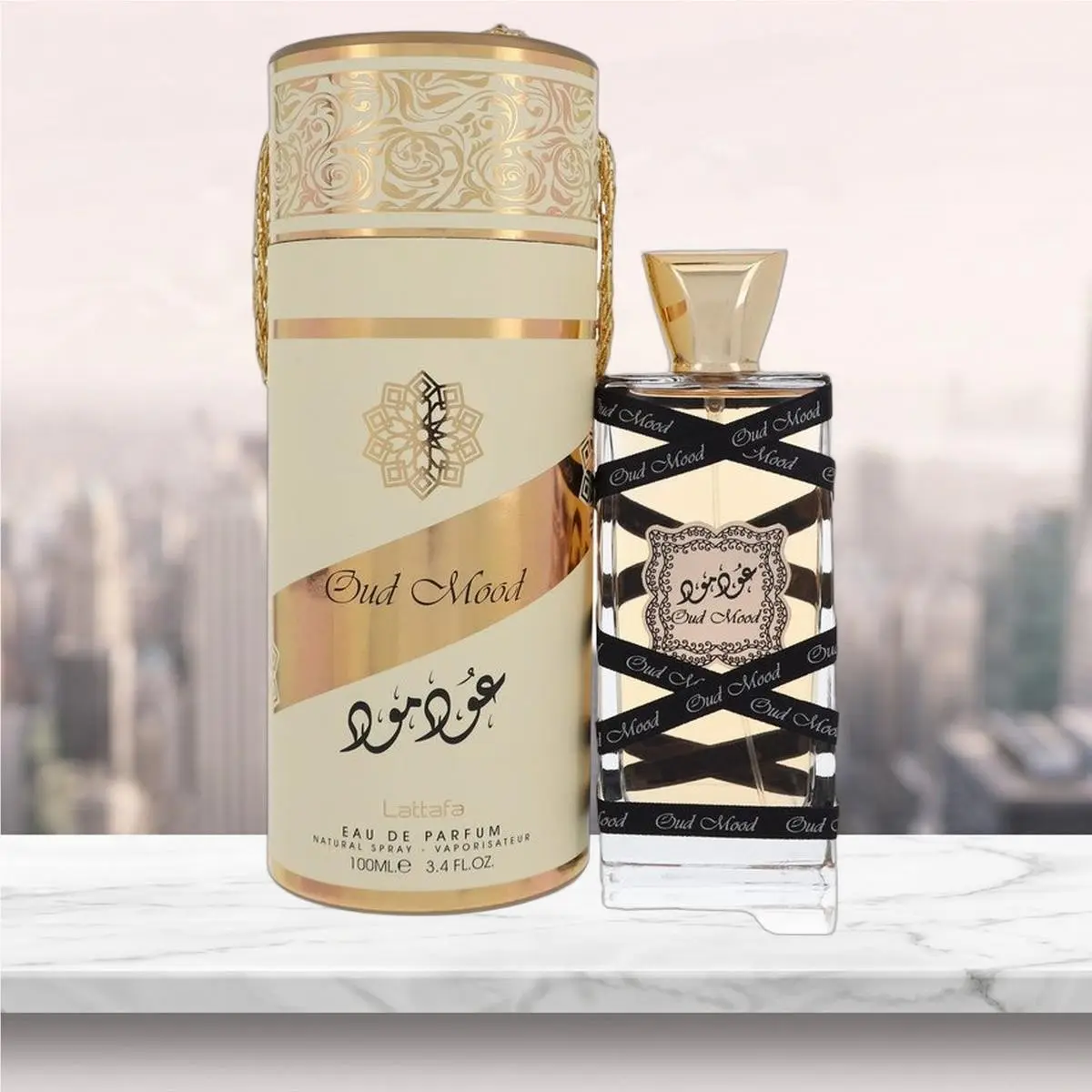 Oud Mood Eau De Parfum Spray Unisex By  - 3.4 oz by Lattafa