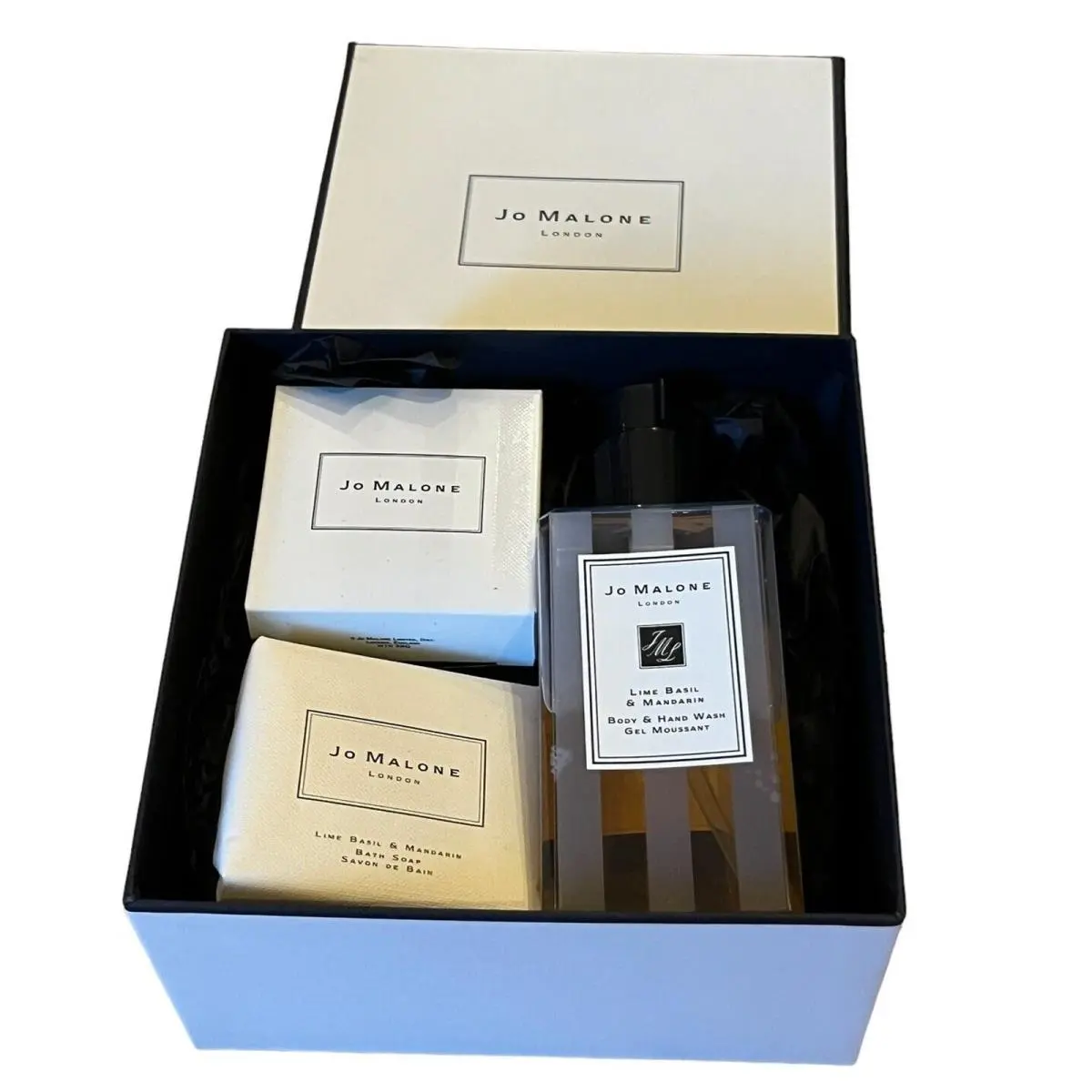 Box Set Lime Basil Mandarin Body Hand Wash Bath Soap Samples by Jo Malone