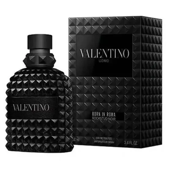 Valentino Uomo Born In Roma Rockstud Noir 3.4oz / 100ml Men’s Cologne Perfume