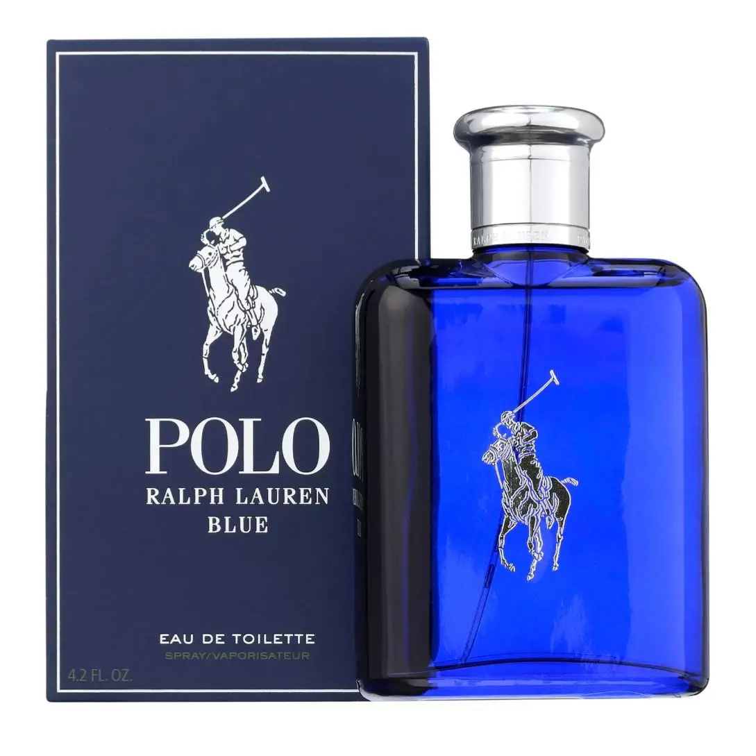 Polo Blue Cologne Perfume Ralph Lauren 4.2 Oz 125 ml Edt Eau De Toilette Spray
