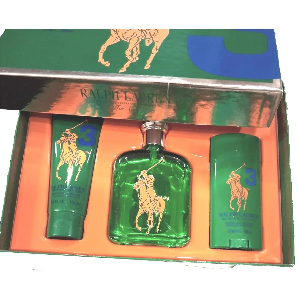 The Big Pony 3 Collection Edt 4.2OZ + Shower Gell 3.4OZ + DEO2.9OZ by Ralph Lauren