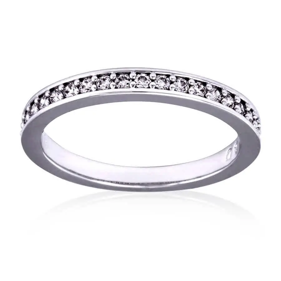 White Rhodium Plated Rare Ring by Swarovski