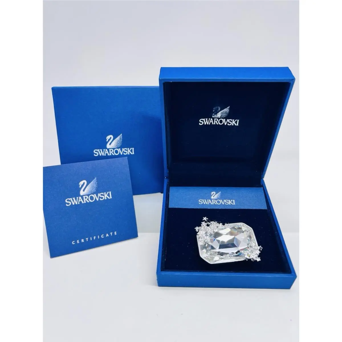 Crystal Marquess Brooch Cry / Rhs 4.5x4cm Pin 1065954 Mib by Swarovski