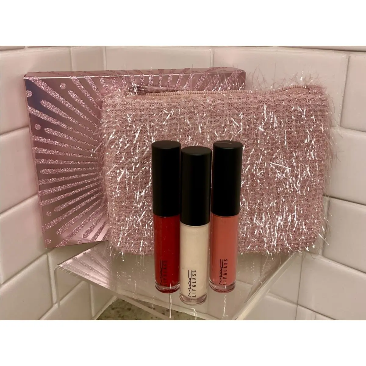 Mac Frosted Fireworks Fireworked Like A Charm Mini Lipglass Kit: Pink by MAC Cosmetics