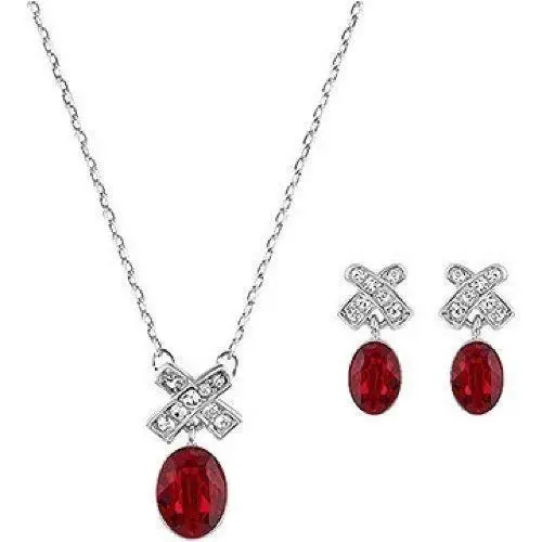 Rice Siam Pendant Pierced Earrings Set 5034158 by Swarovski