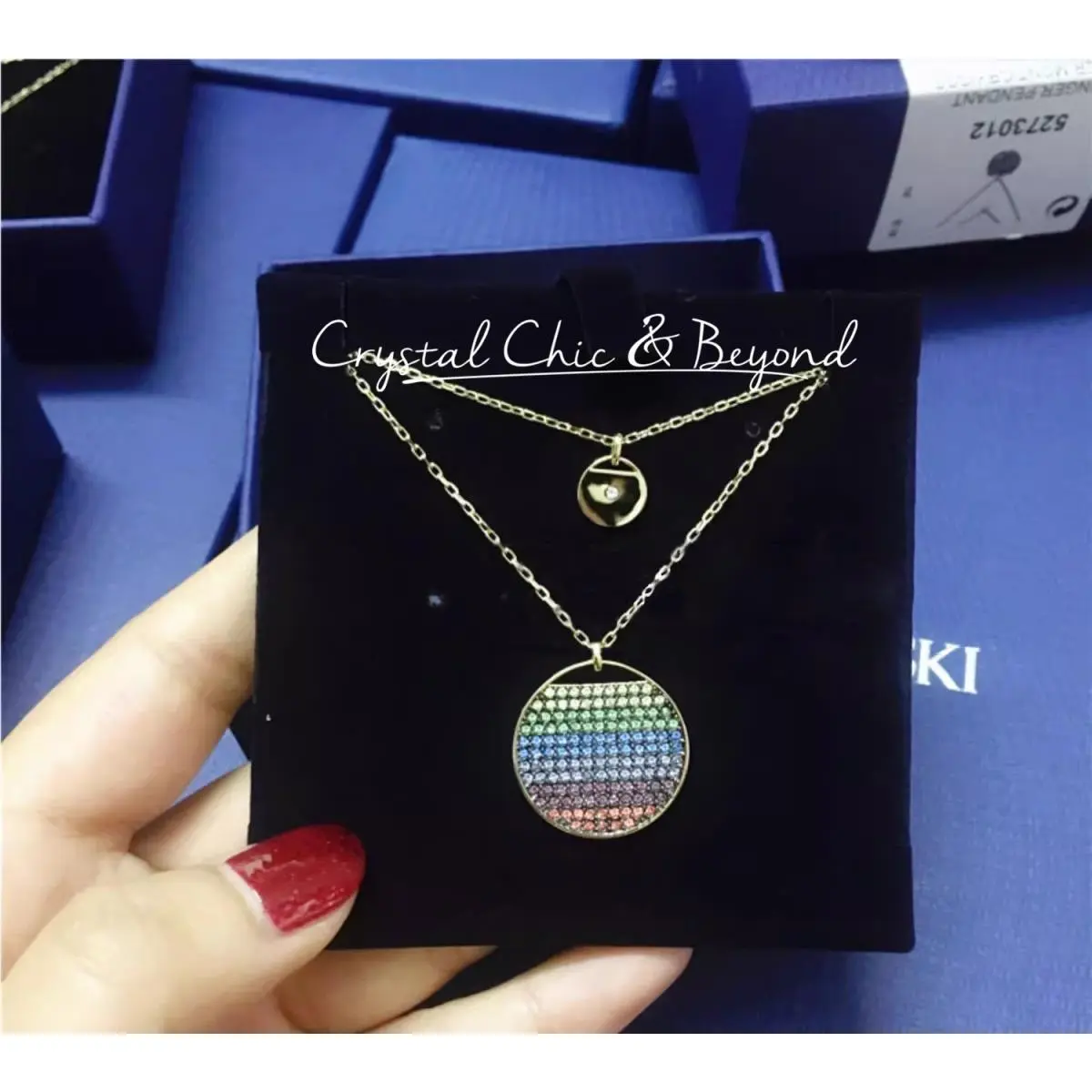 Ginger Pendant Necklace Double-layered Multicolor 5397843 by Swarovski