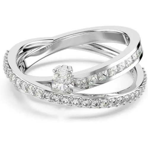 5691232 Women`s Ring Hyperbola Mixed Cuts Clear Rhodium Size 9 by Swarovski
