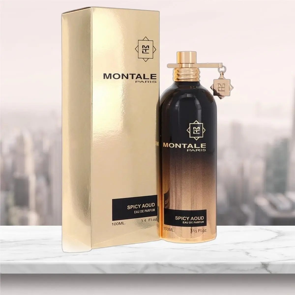 Spicy Aoud Eau De Parfum Spray Unisex By  - 3.4 oz by Montale