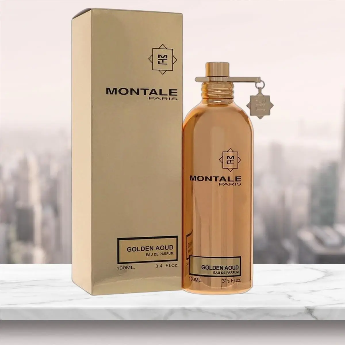 Golden Aoud Eau De Parfum Spray By  - 3.3 oz by Montale