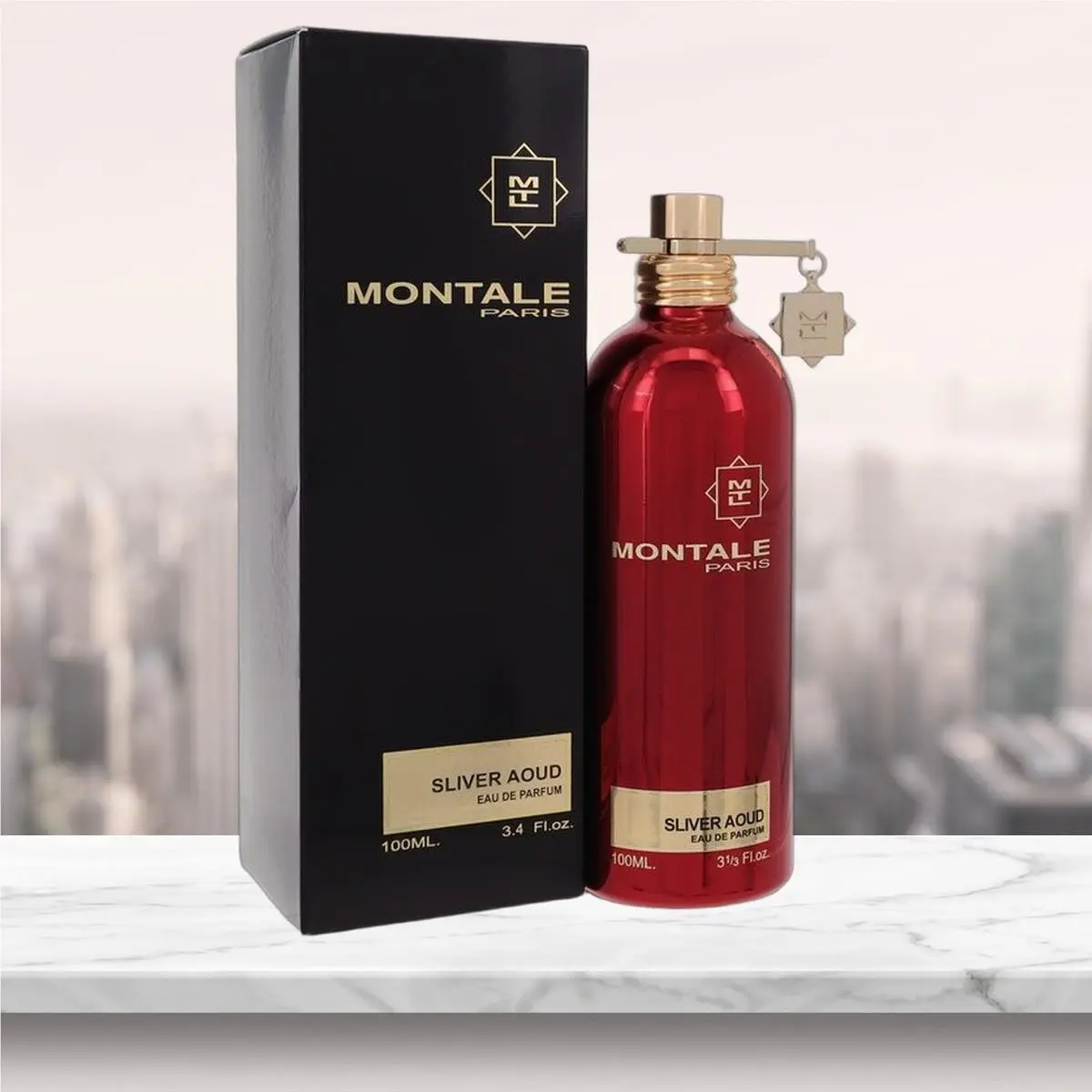 Silver Aoud Eau De Parfum Spray By  - 3.3 oz by Montale