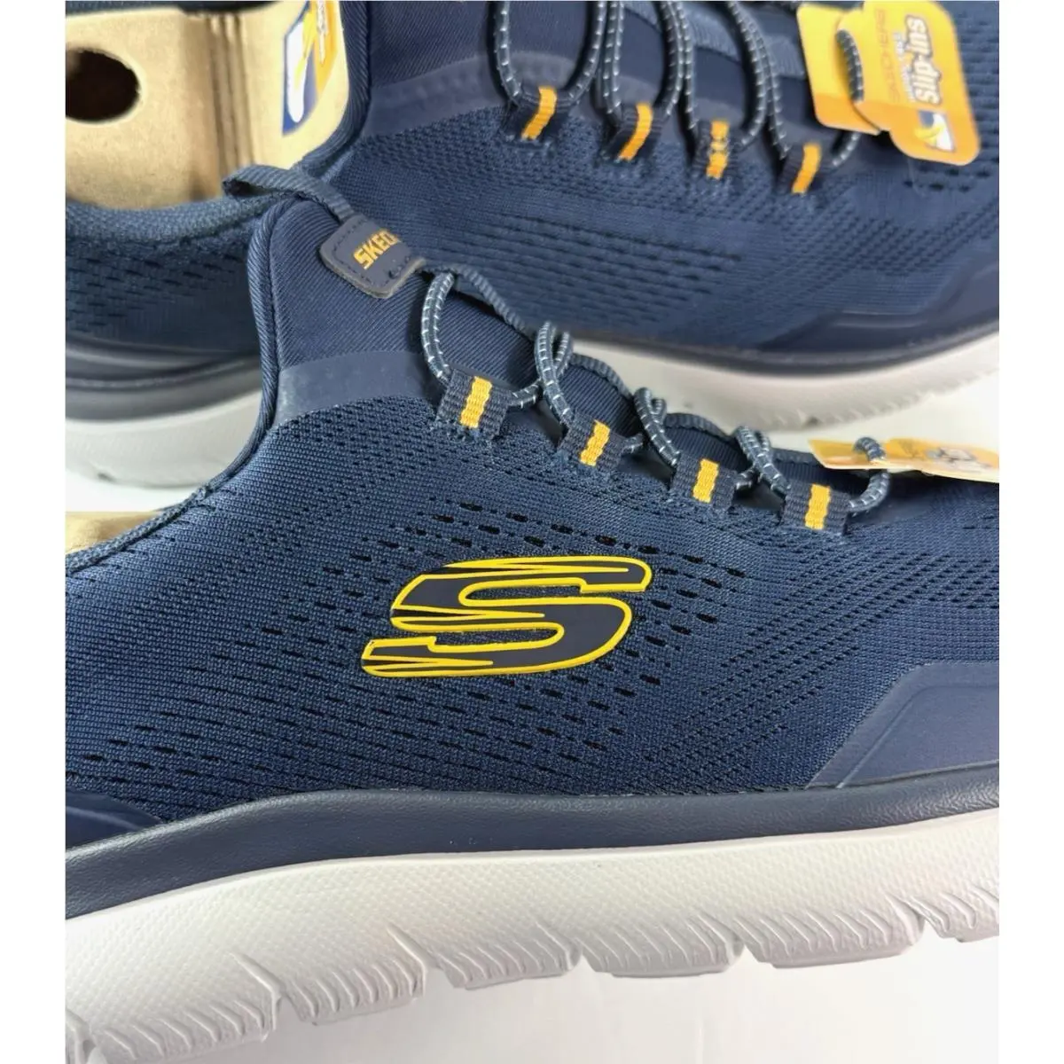Skechers shoes - TOP RATE - TOP RATE - NAVY-YELLOW 4