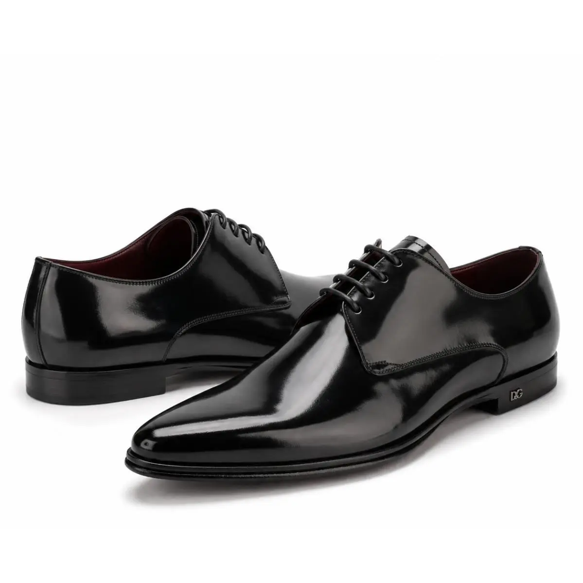 Dolce Gabbana “derby Millennials” High-gloss Leather 5 UK 9 US by Dolce & Gabbana