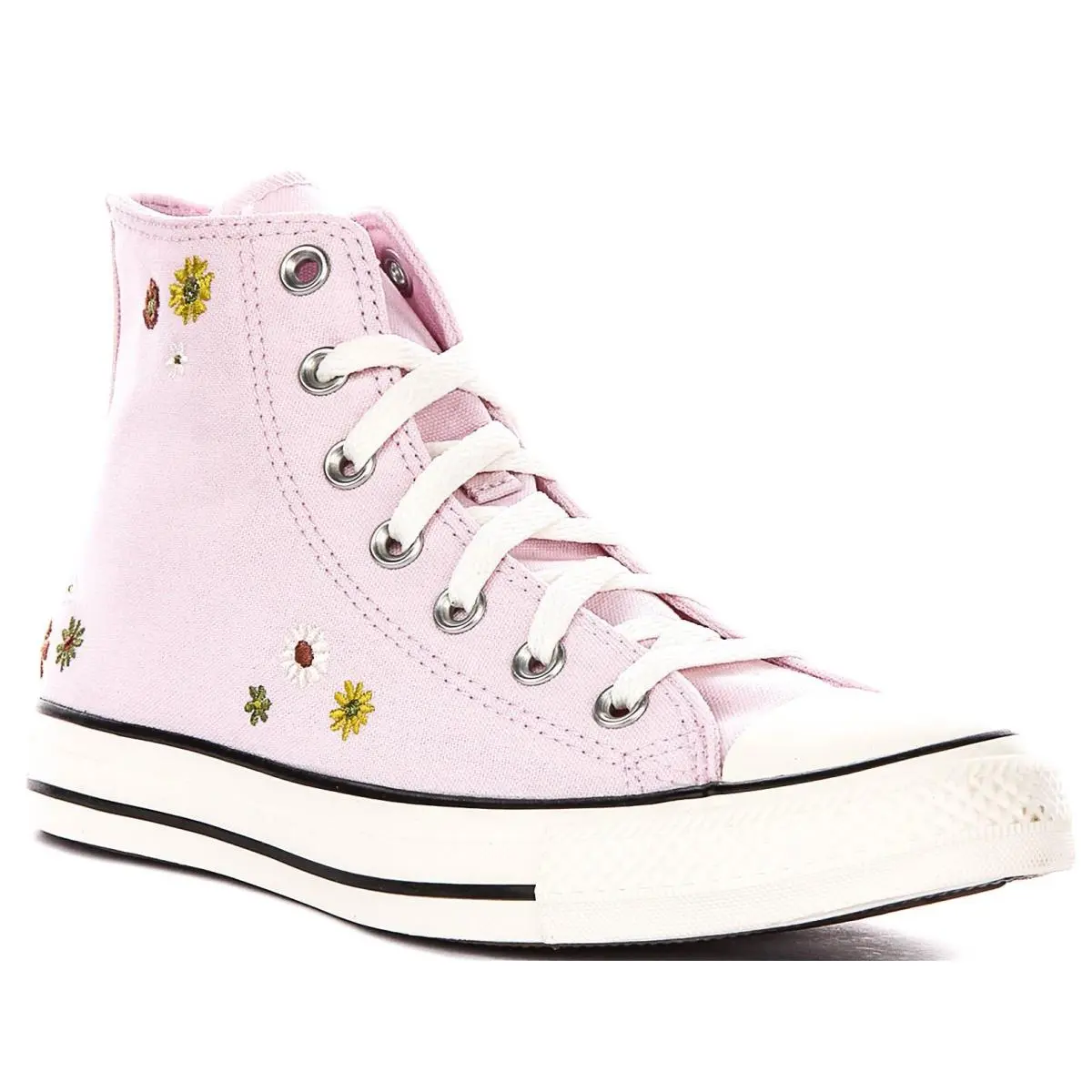 Converse CT Star Hi Embroidered Flower Womens Sneakers In Pinkmulti US 3 - 10