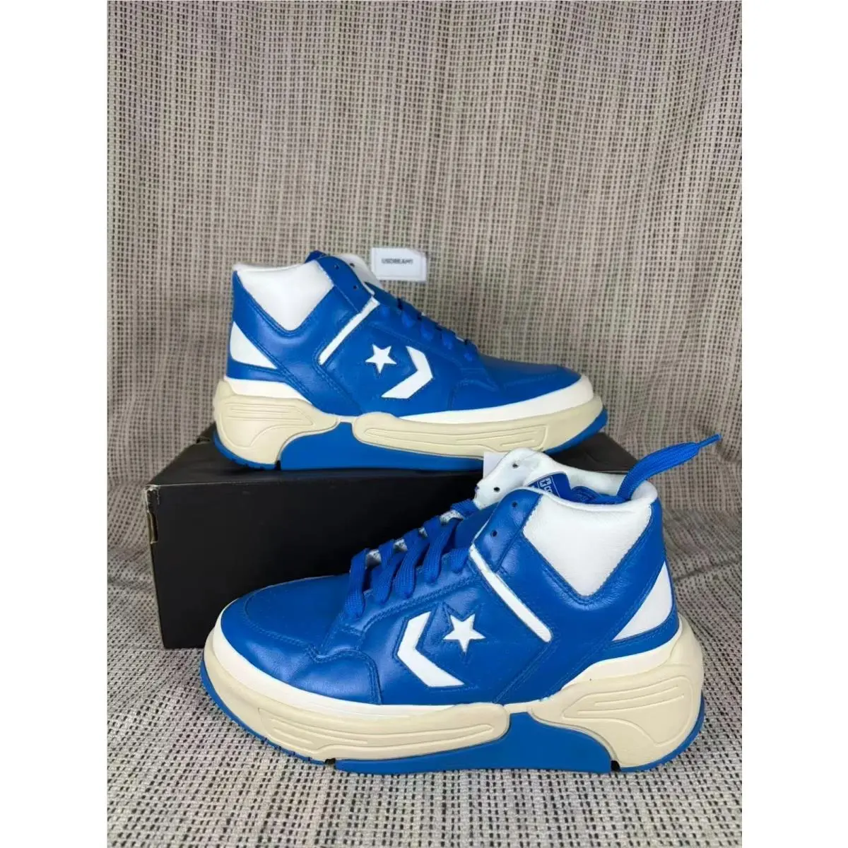 Cooonverse Weapon CX Mid `kinetic Blue` Leather Men`s Athletic Shoes 172354C by Converse