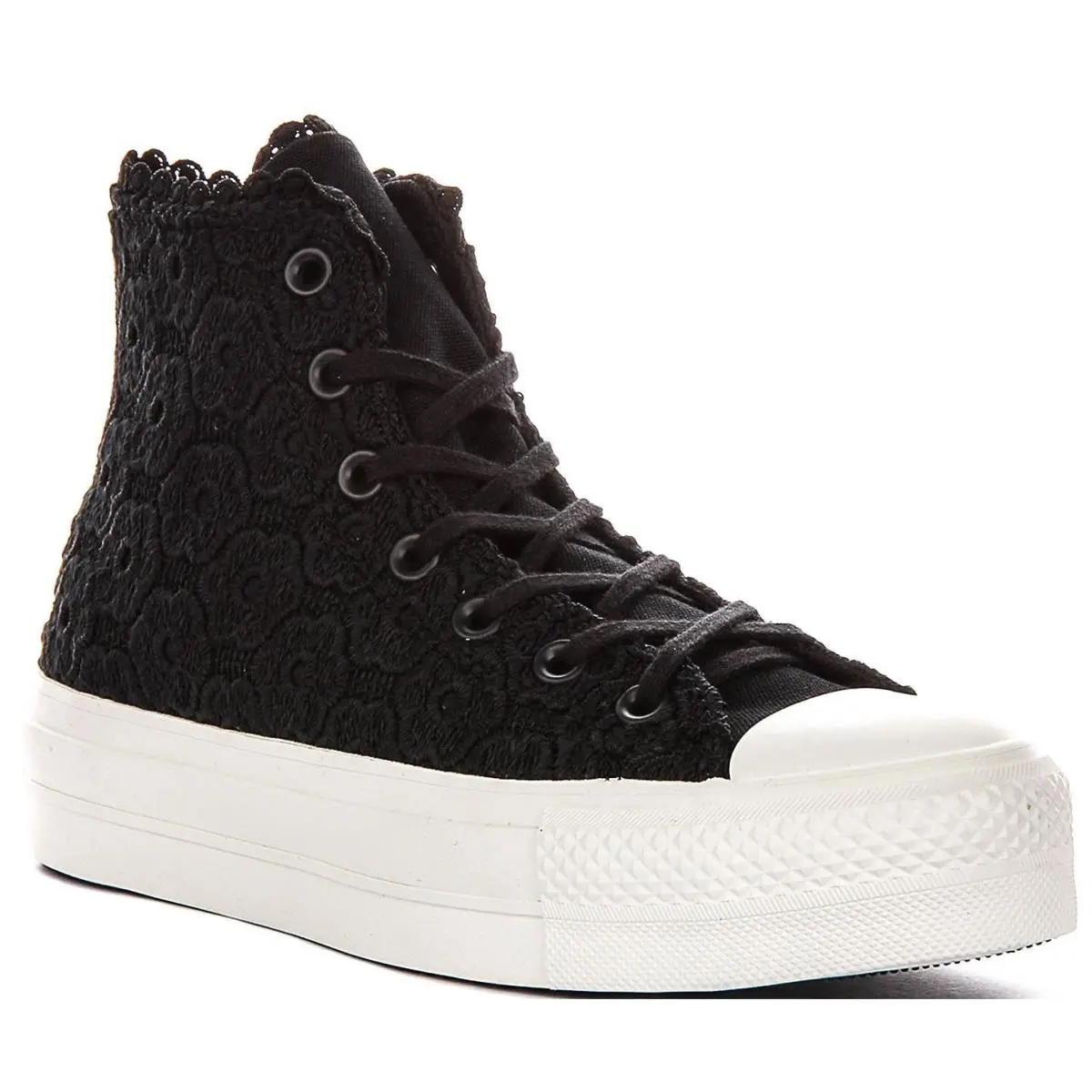 CT All Star Lift Hi Platform Crochet Womens Sneakers In Black US 5 - 10 Black by Converse