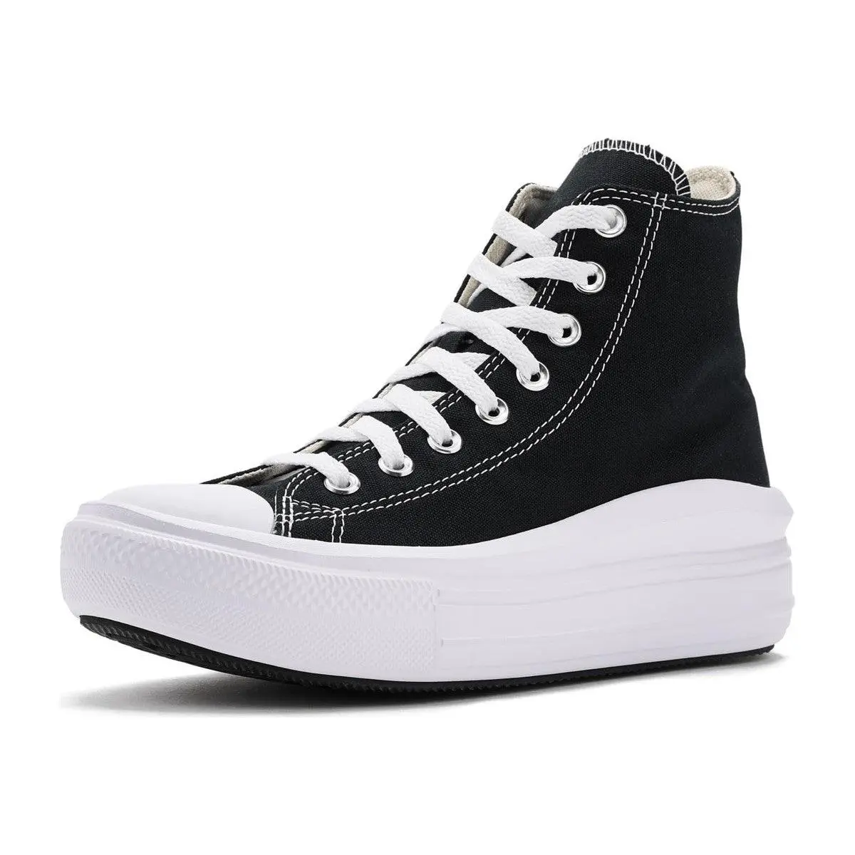 Women`s Chuck Taylor All Star Move Hi Size 5-6 Black/natural- 568497C by Converse