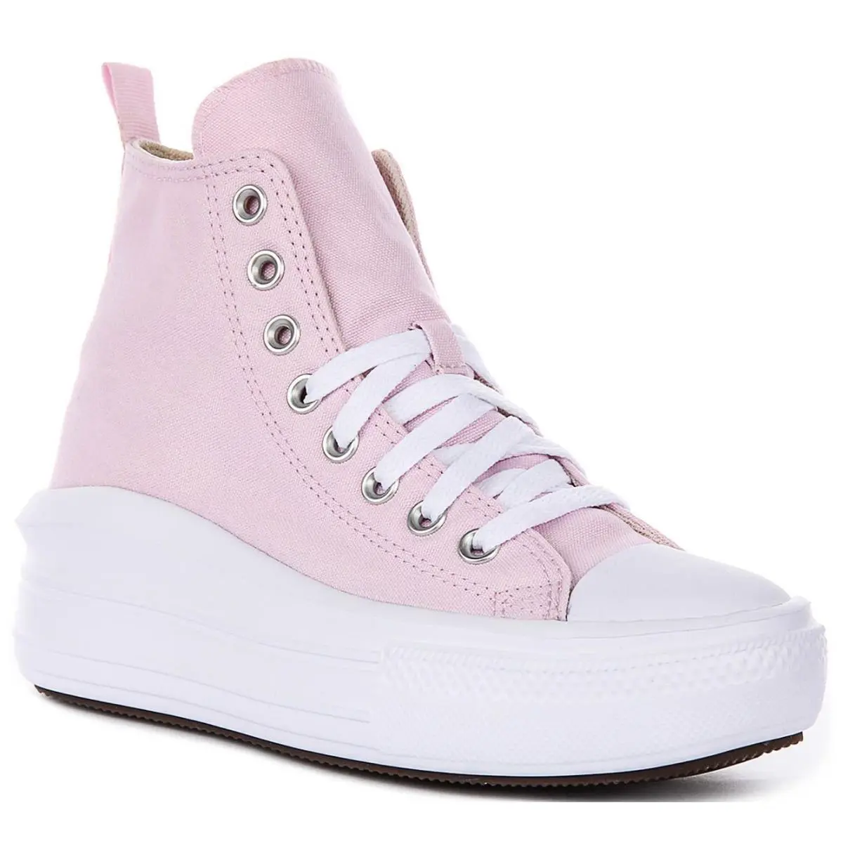 A15857C All Star Hi Platform Junior Girls Shoes Light Pink US 4 - 7 Light Pink by Converse