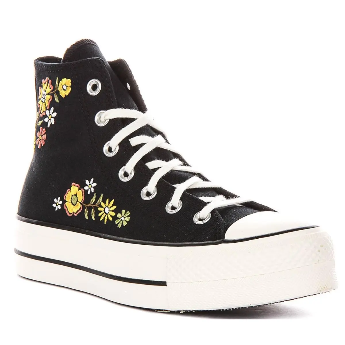 CT All Star Lift Hi Embroidered Womens Sneaker In Black Multi US 3 - 10 Black Multi by Converse