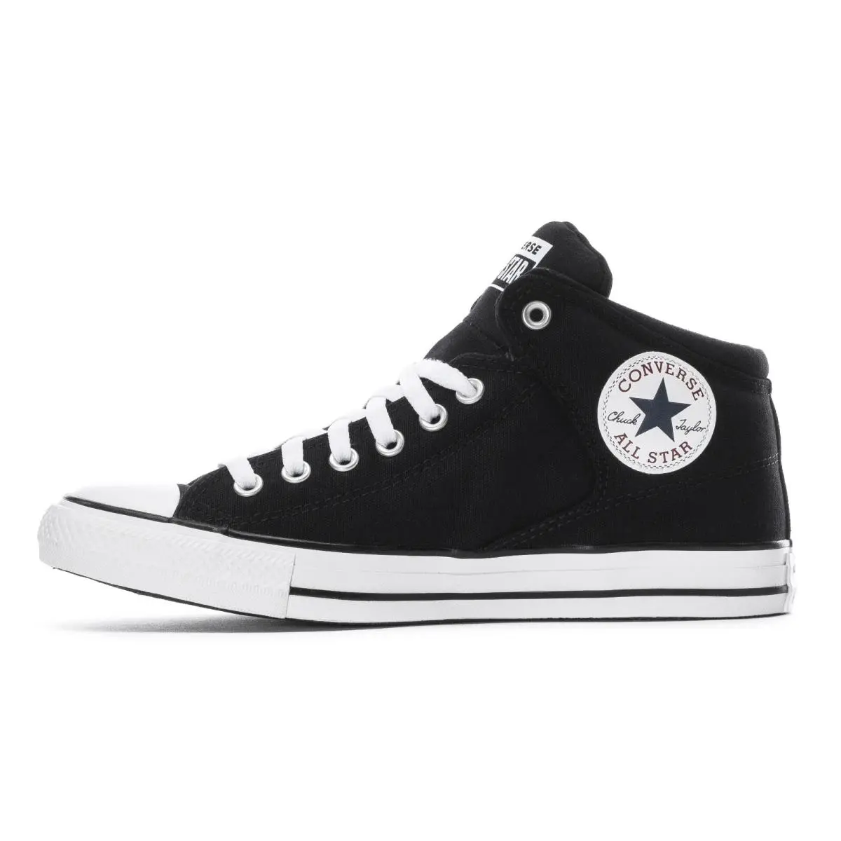 Converse Men`s Chuck Taylor All Star High Street Mid-top Shoes Sneakers Black
