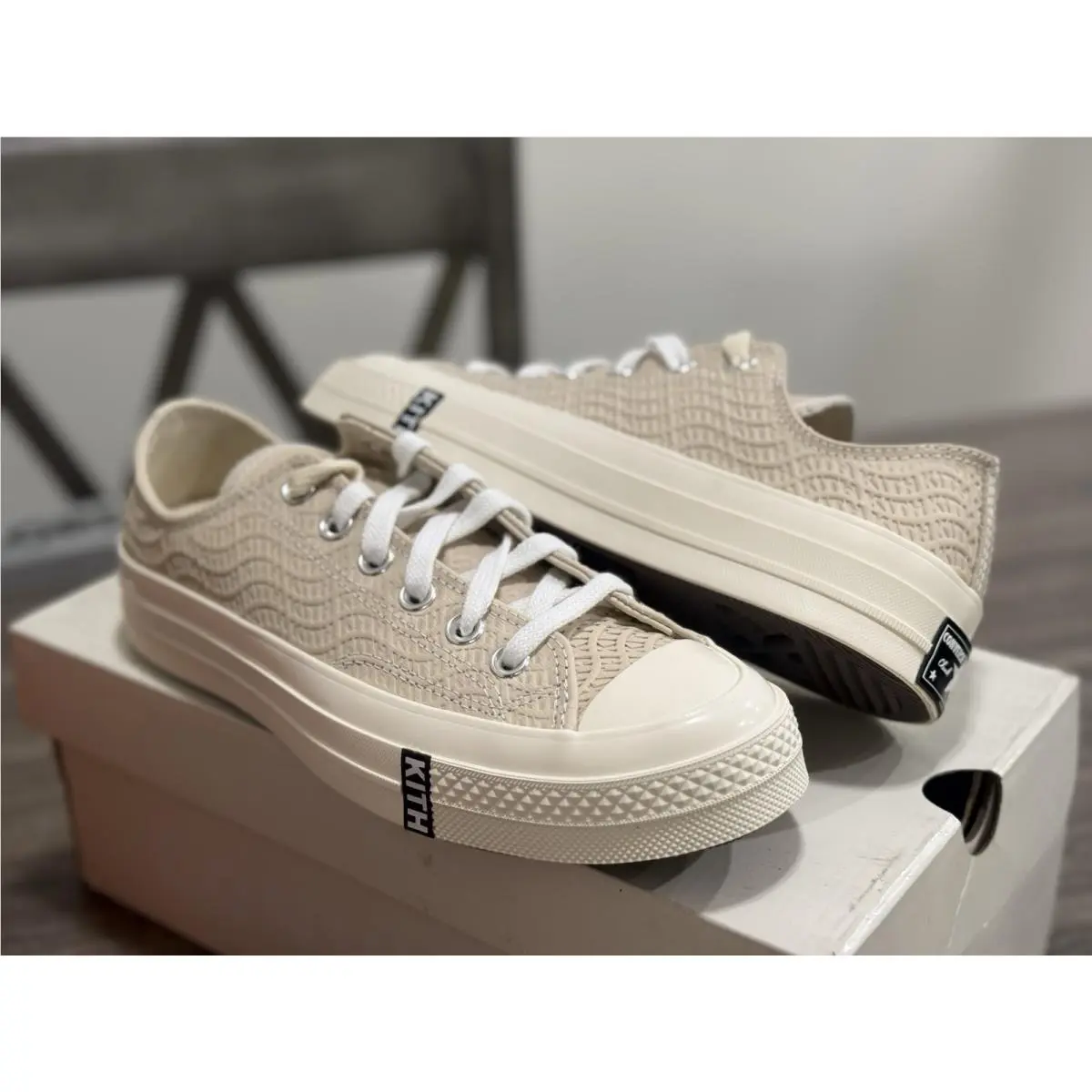 Kith x  Chuck 70 Low Beige Monogram Size US 6 by Converse