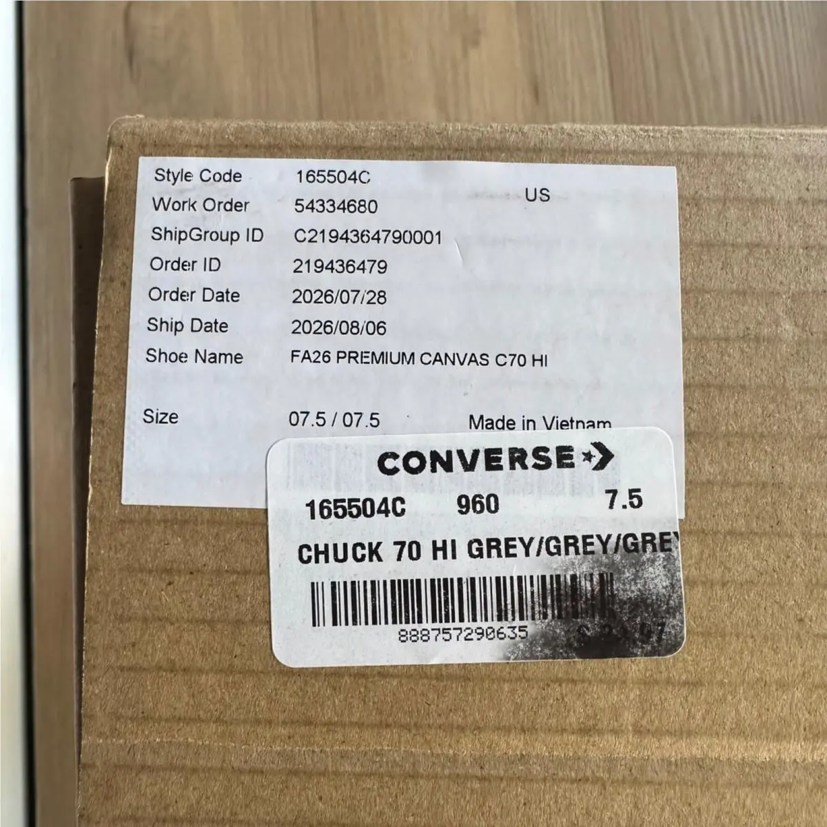 Converse shoes - Converse Chuck 70 - Chuck - A165504C - Black (UPC: 888757290635) 6