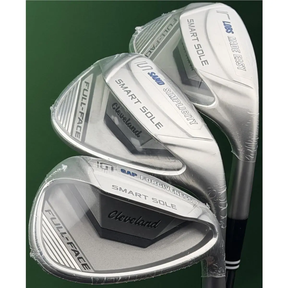 Cleveland Smart Sole Full Face Wedge Set Gap Sand Lob GW SW LW Steel RH