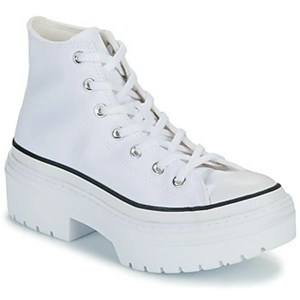 Chuckwomen`s Taylor All Star Lugged Heel Shoes White Size 6 by Converse