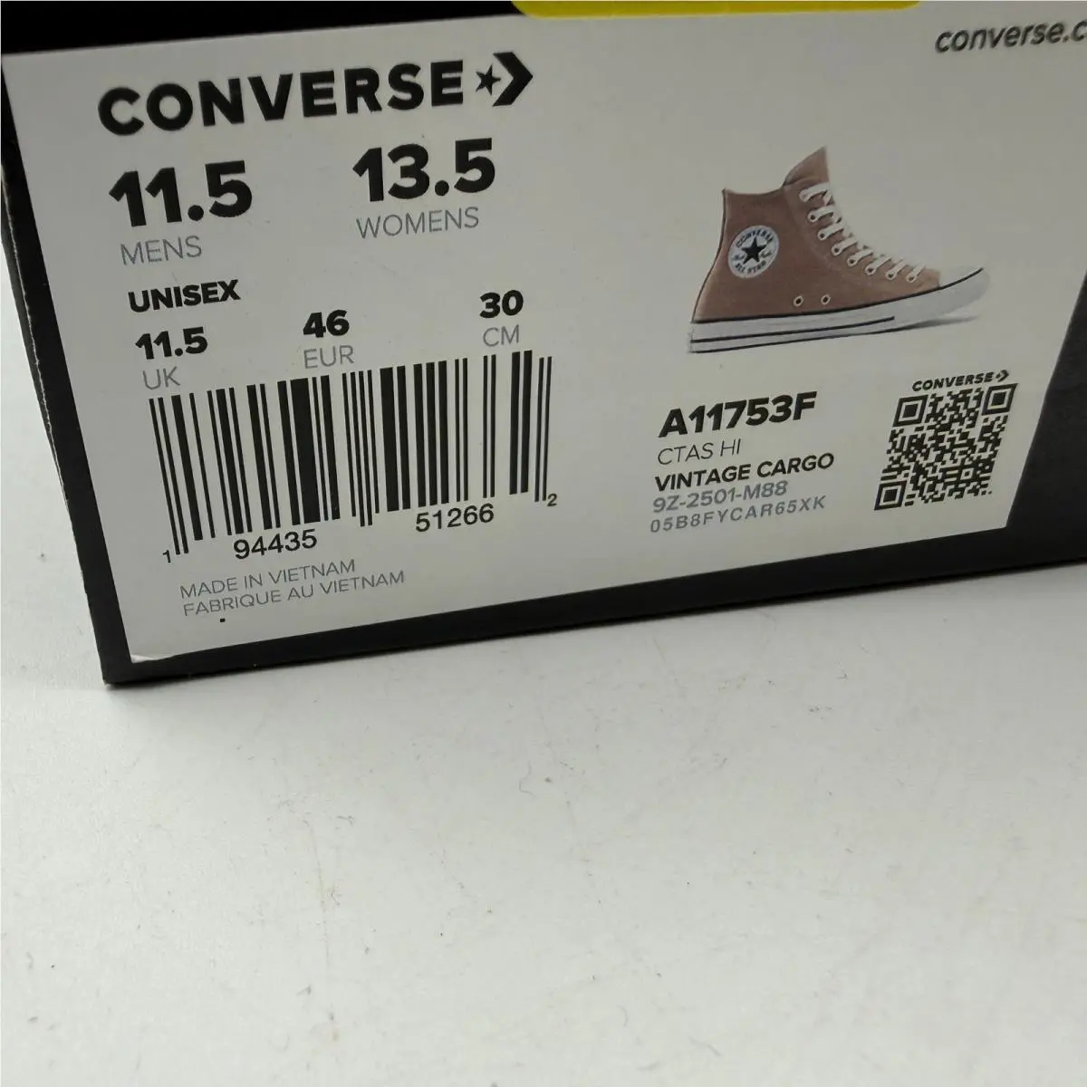 Converse shoes - CTAS HI VINTAGE CARGO - CTAS VINTAGE CARGO - Beige 0