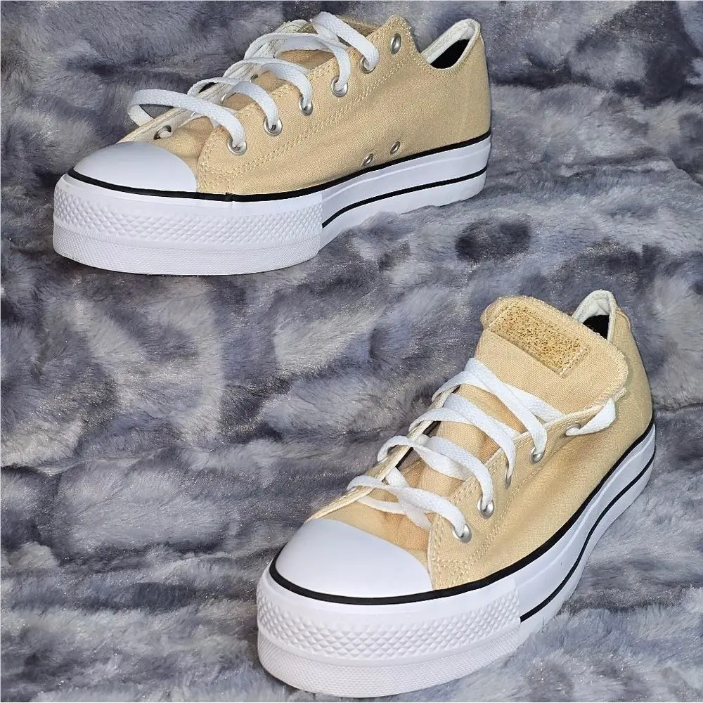 Chuck Taylor Custom Platform Canvas In Coastal Dune Size 11.5 Mens by Converse