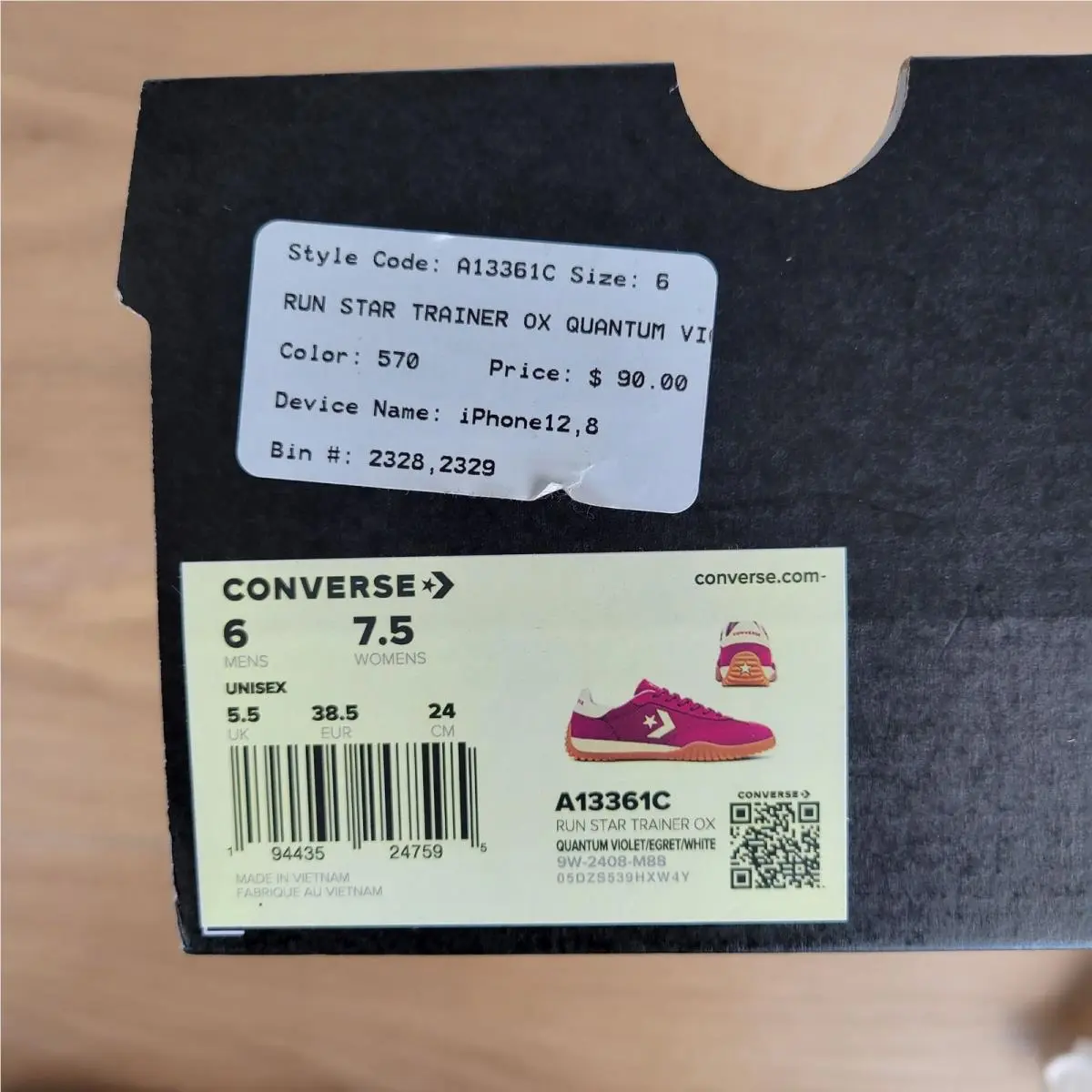 Converse shoes - RUN STAR TRAINER OX - RUN STAR TRAINER - Violet (UPC: 194435247595) 5