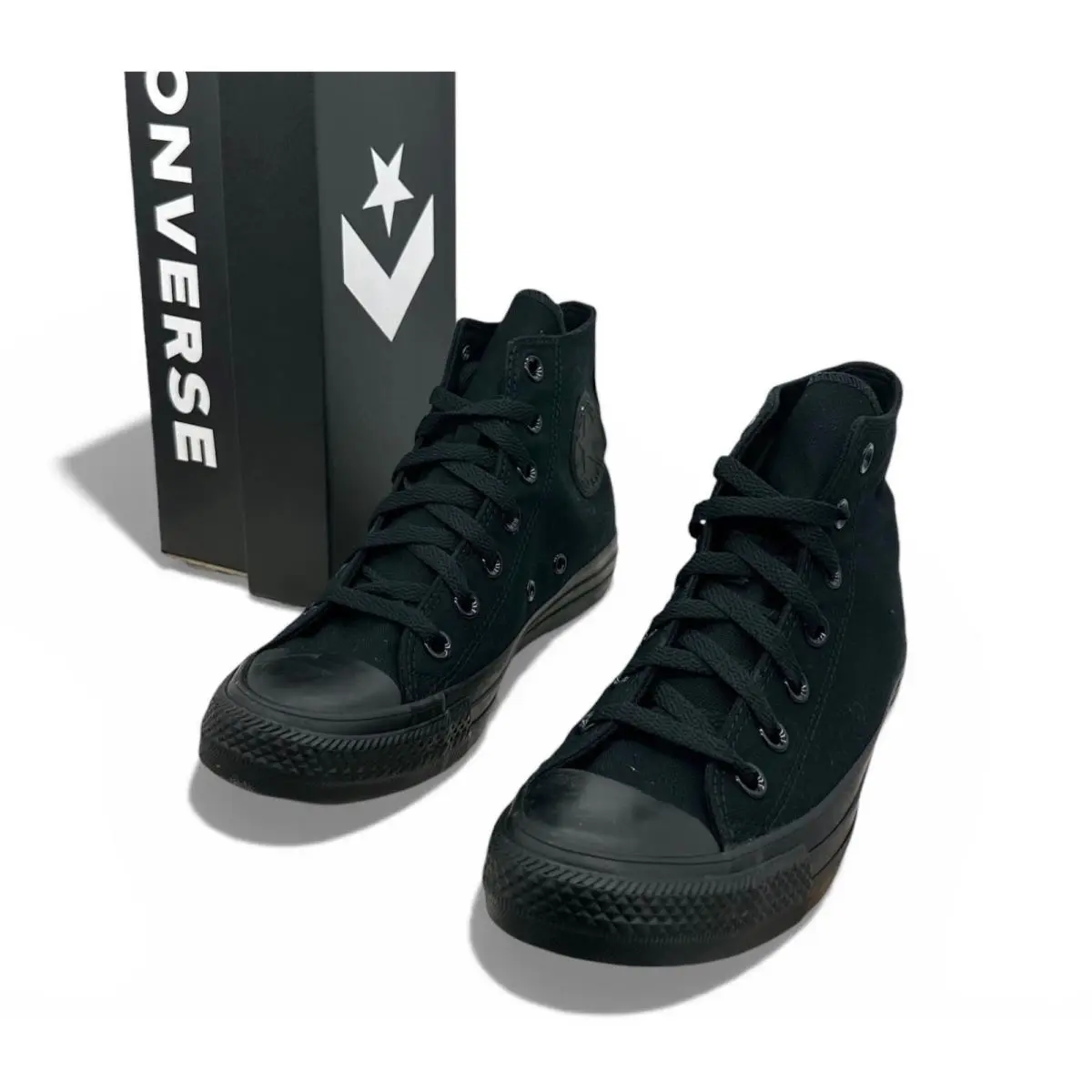 Chuck Taylor All Star Mono Canvas Hi Tops Black Women’s 6.5 / Men’s 4.5 by Converse