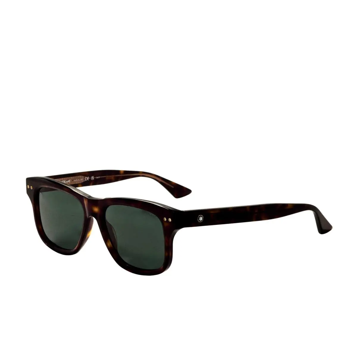 Men`s 55 mm Havana Sunglasses MB0319S-002-55 by Montblanc