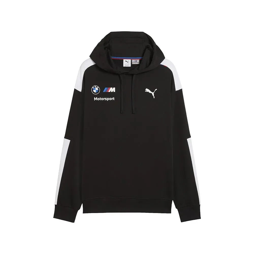 Bmw M Motorsport Drivers Pullover Hoodie Mens Black Casual Outerwea by Puma