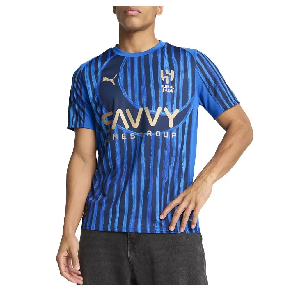Puma clothing - PUMA  X Kidsuper Al Hilal Saudi Fc Crew Neck Short Sleeve Soccer - 78107414 - Blue 1