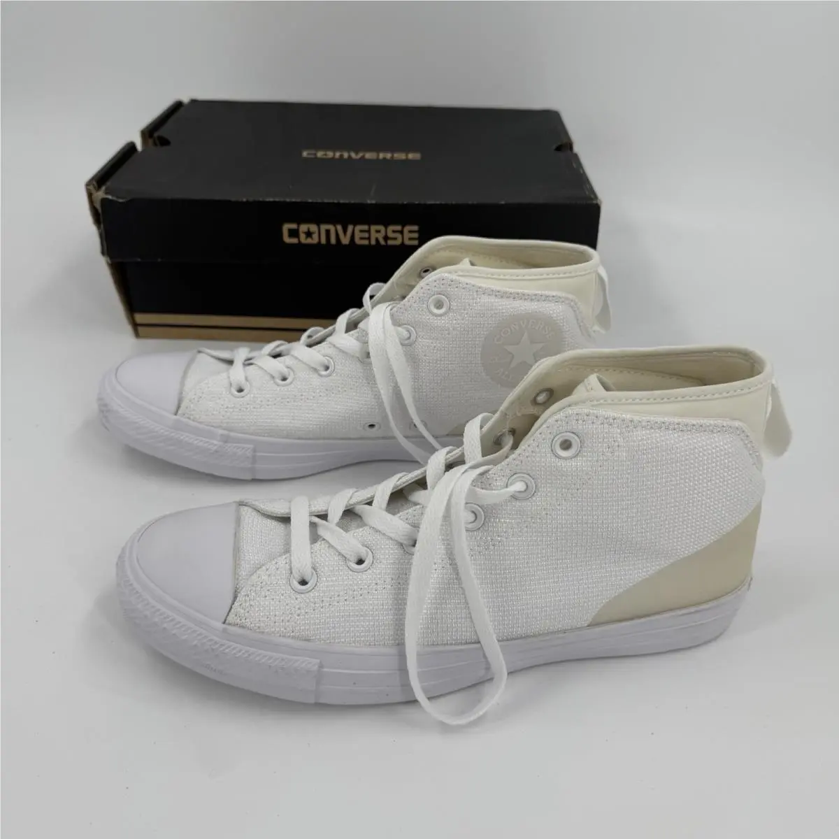 Chuck Taylor All Star Malden Street Mid Top Vintage Sz 9 White Mens by Converse