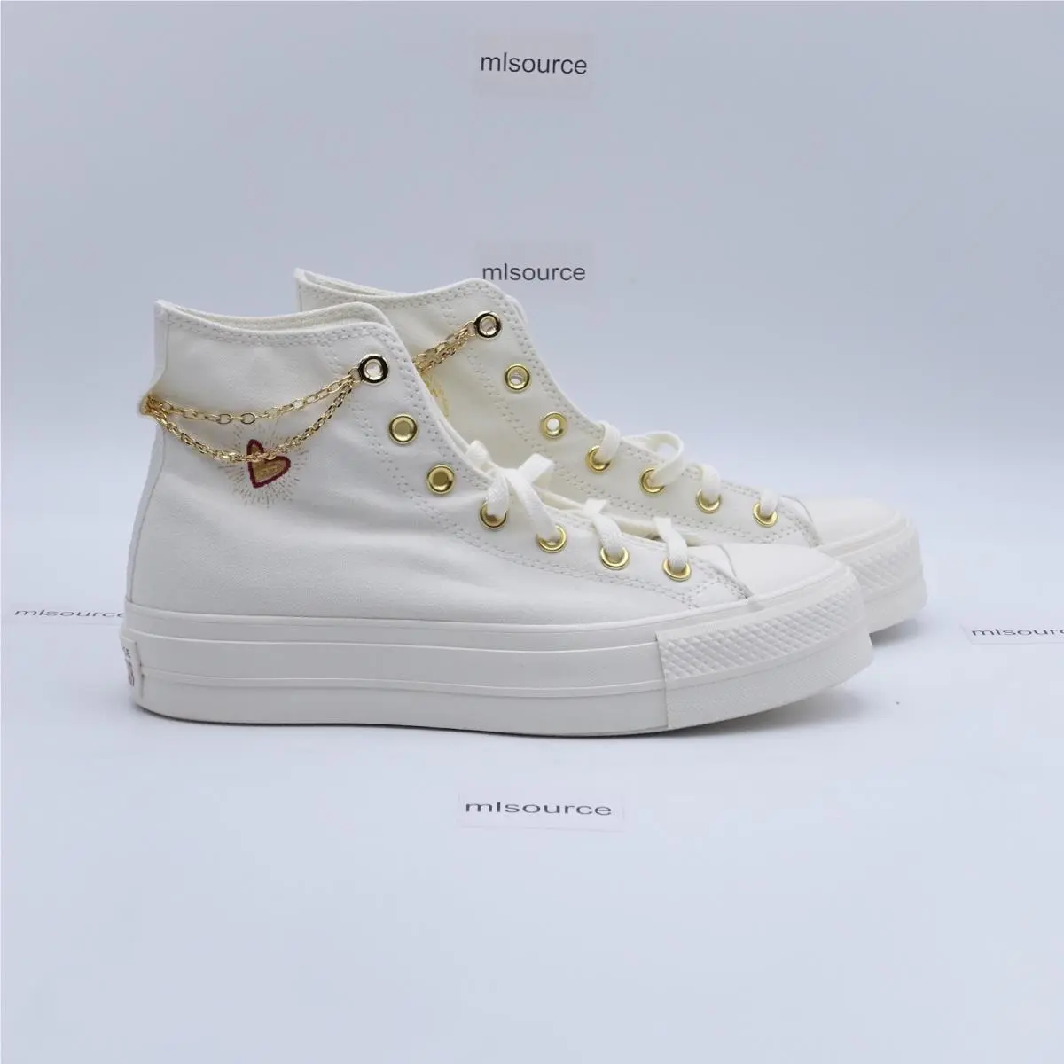 Converse shoes - Converse Chuck Taylor All Star Lift Platform - A04453C - Beige, Manufacturer: Egret/ThriftShop Yellow (UPC: 194434128901) 1