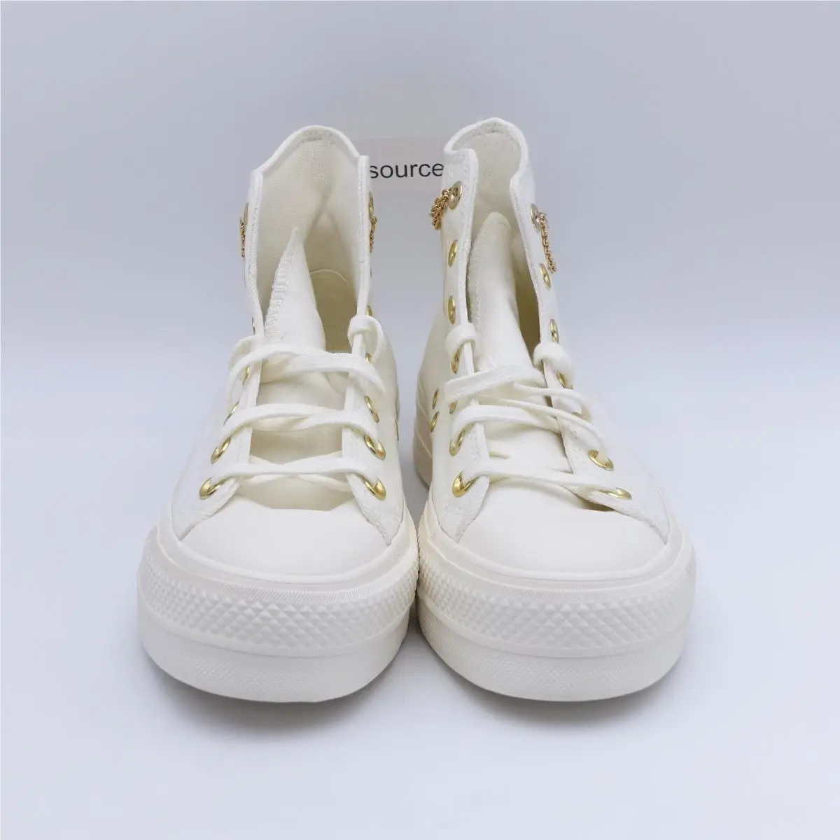 Converse shoes - Converse Chuck Taylor All Star Lift Platform - A04453C - Beige, Manufacturer: Egret/ThriftShop Yellow (UPC: 194434128901) 7