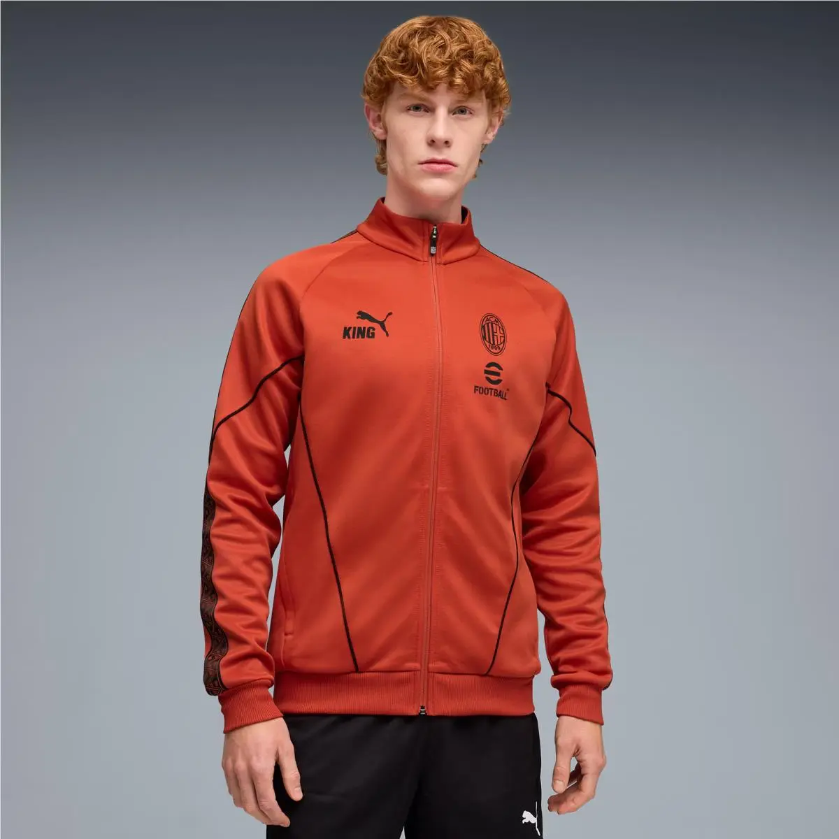 Men`s  Red AC Milan King Anthem Drycell Full-zip Jacket by Puma