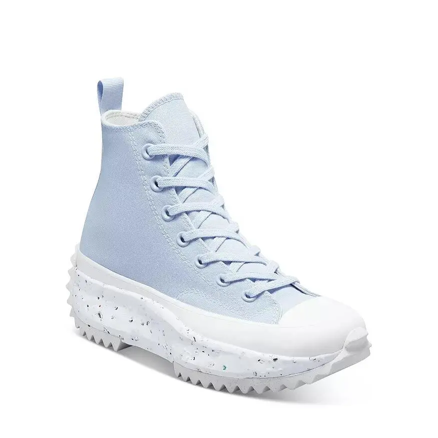 Converse D5647 Women`s Blue Canvas Run Star High Top Sneakers Size 8.5