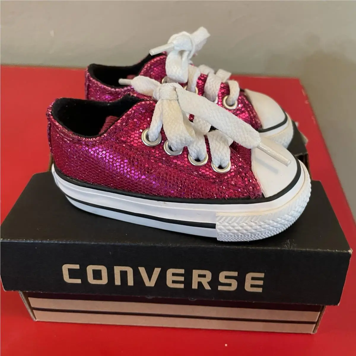 Converse shoes - CT Sparkle OX Bright Pink - Pink 3