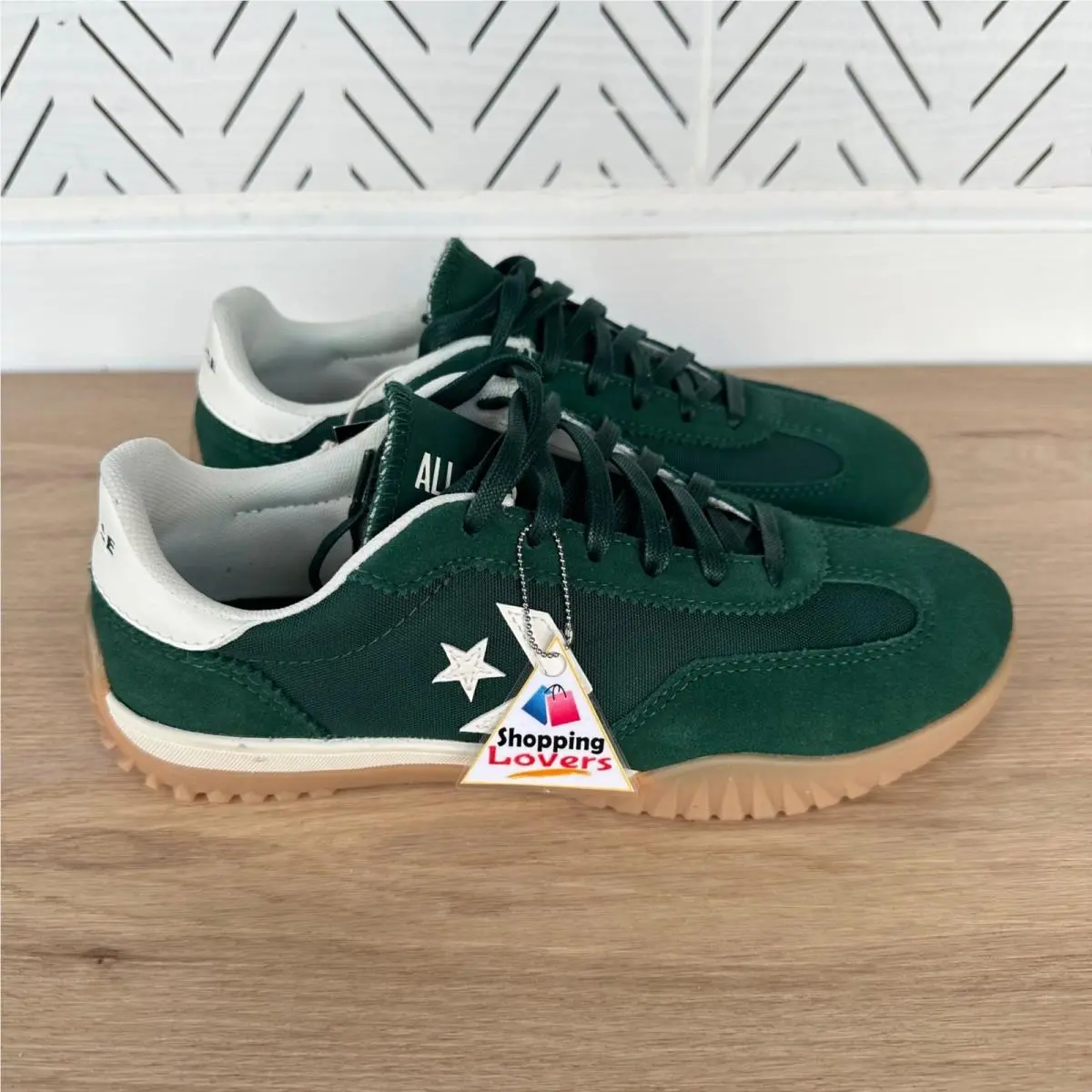 ⭐converse Run Star Trainer Ox Sz 6 Mens Shoes Suede Green Casual Sneaker A13359C