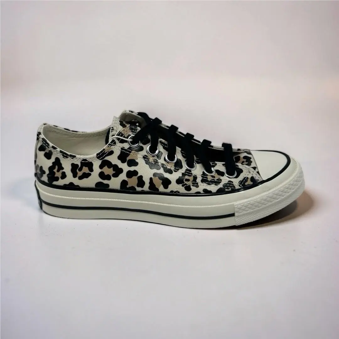 Converse Chuck 70 Ox Low Leopard Glow In The Dark Driftwood Womens 7 Mens 5