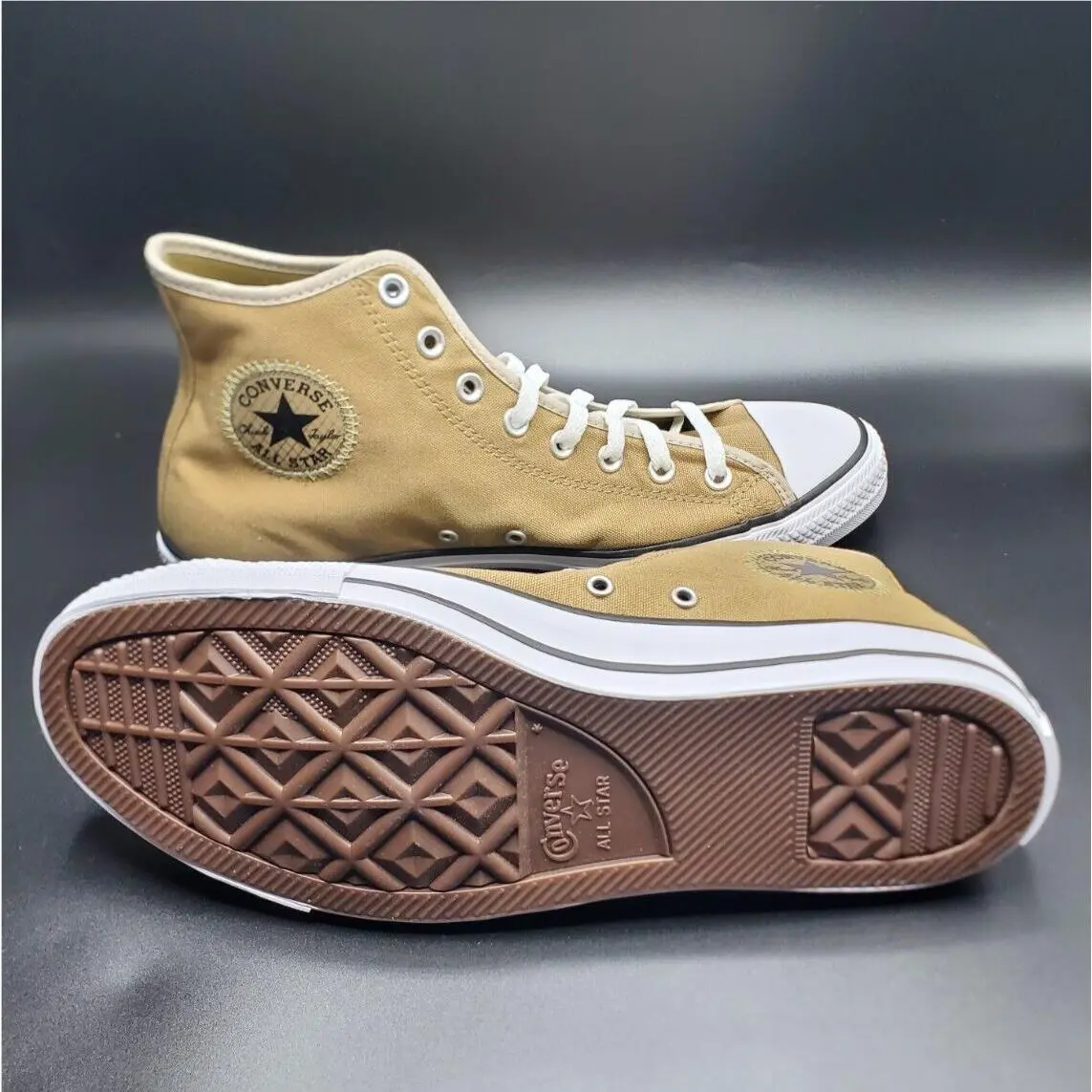 Chuck Taylor All Star Hi Earth Tones Beige Sneakers Trainers M10/W12 by Converse