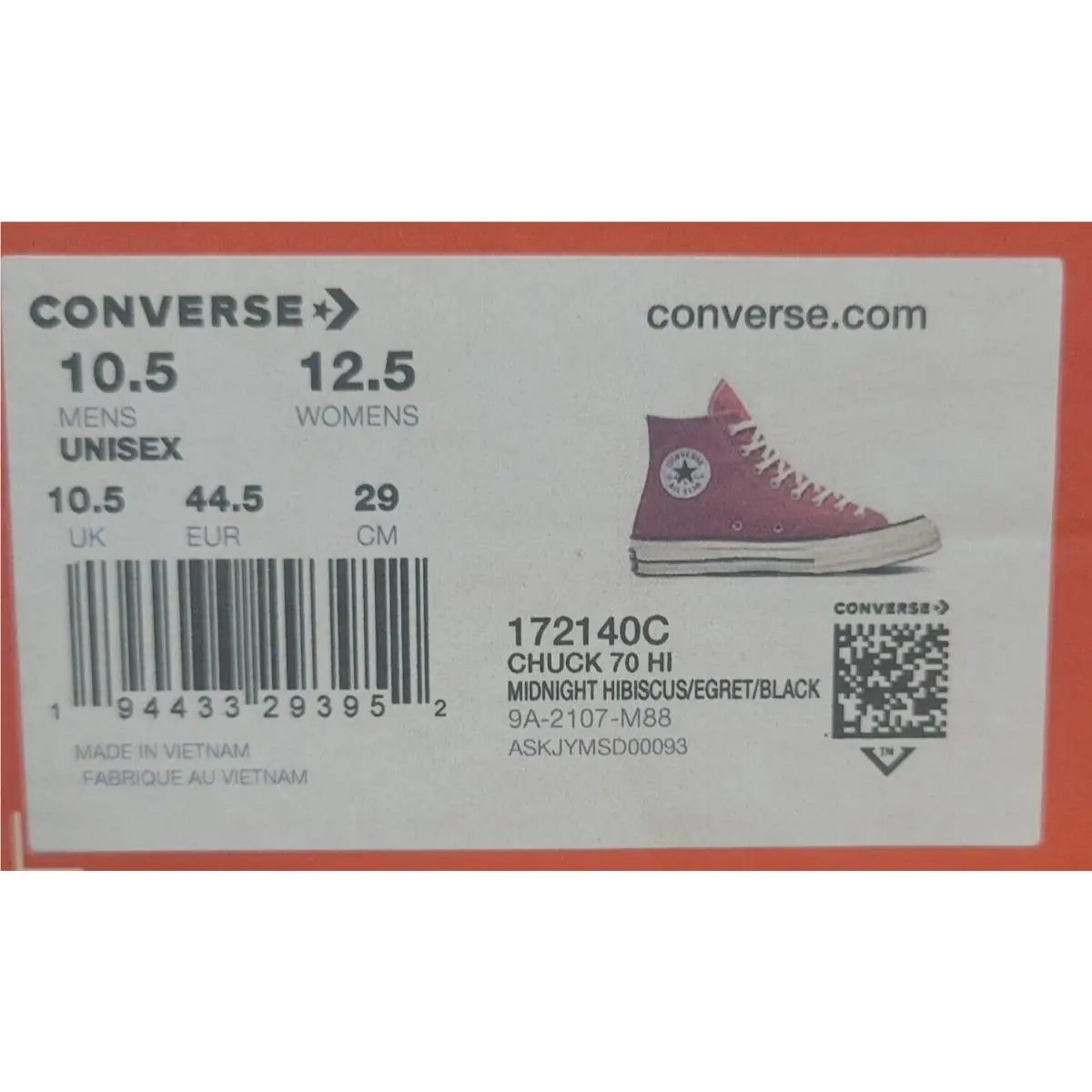 Converse shoes - Converse Chuck 70 Recycled - Chuck Recycled - Midnight Hibiscus/Egret/Black 6